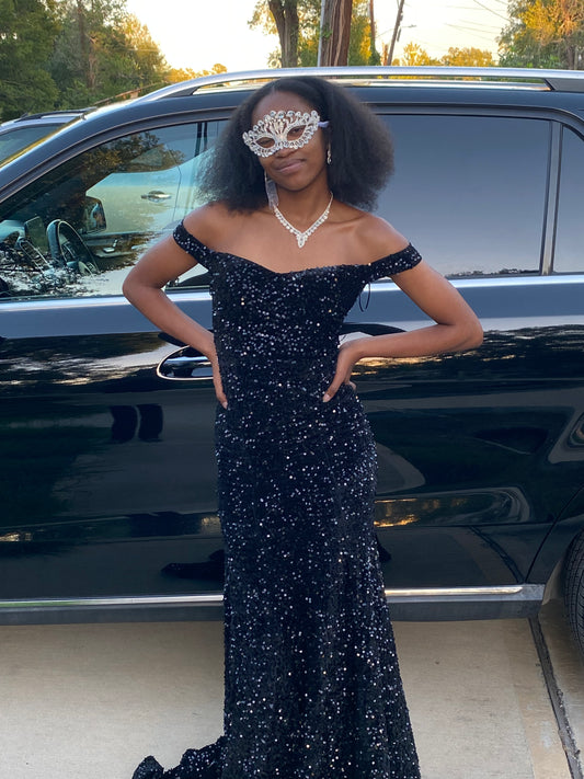 The Black princess Gown